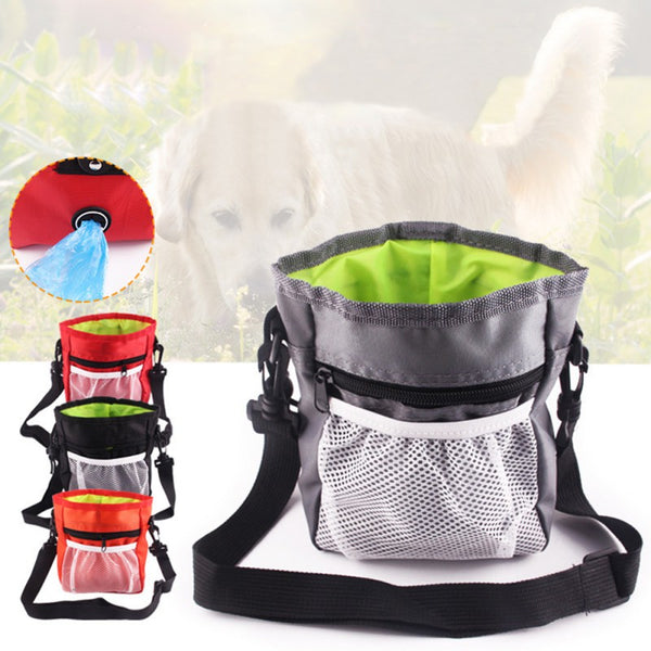 Drawstring Pocket Design Dog Pouch Walking Food Treat Snack Bag Anti-Bait Training Pockets Waist Storage Hold Dog Training Tool