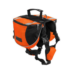 Dog Carriers Bag Dogs Pack Hound Travel Hiking Backpack Pet Reflective Safe Travel with Double Bags Easy to Control